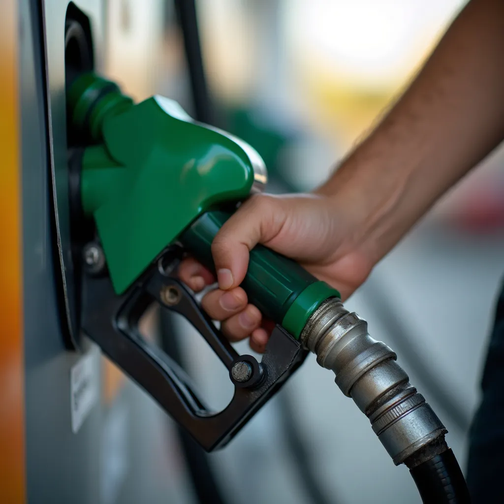 Detalle de boquilla de combustible